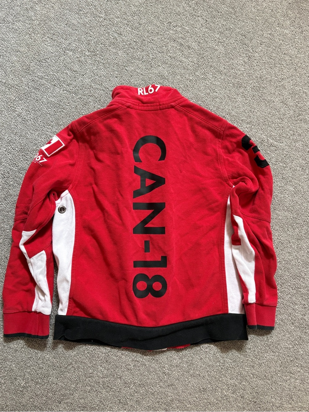 POLO Ralph Lauren (Rare Limited Edition) TEAM CANADA Kids Zip-Front Jacket 5 - Picture 5 of 5